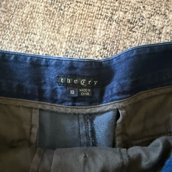 Theory blue shorts size 10 - Picture 3 of 4